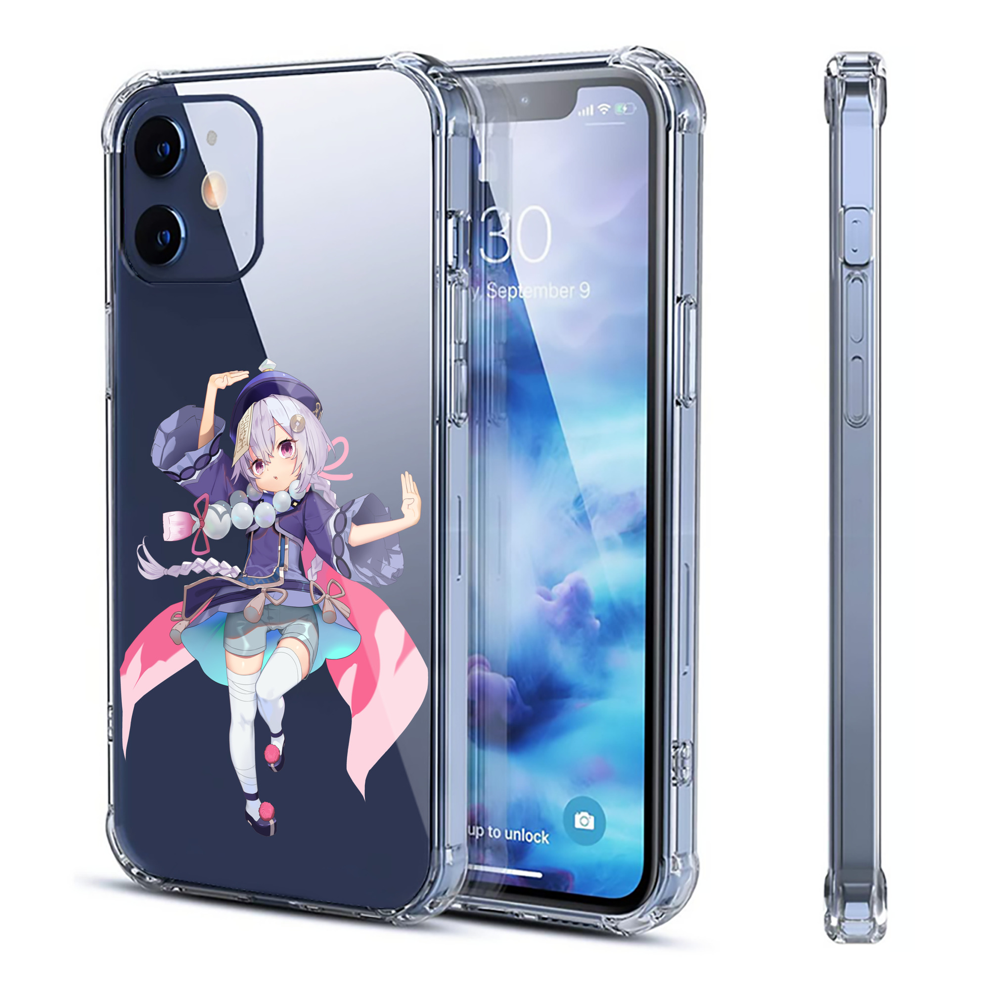 げんし神 七七 なな  genshin Nana 【iPhone 12シリーズ対応】透明スマホケース（クリアソフトケース）